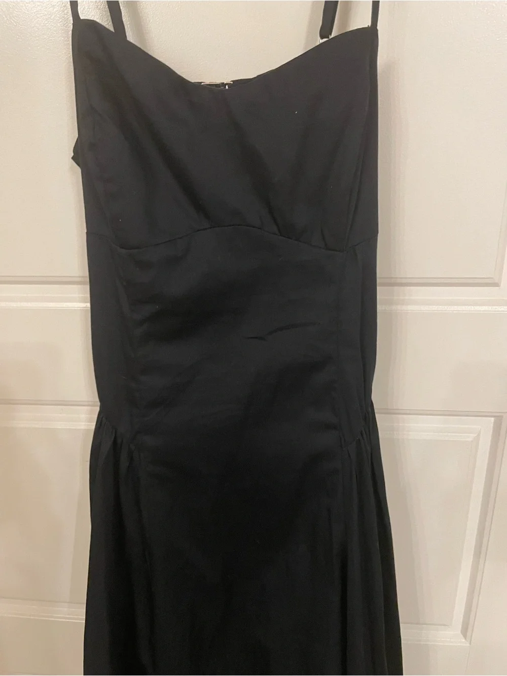 Abercrombie & Fitch Black Spaghetti-Strap Maxi Dress